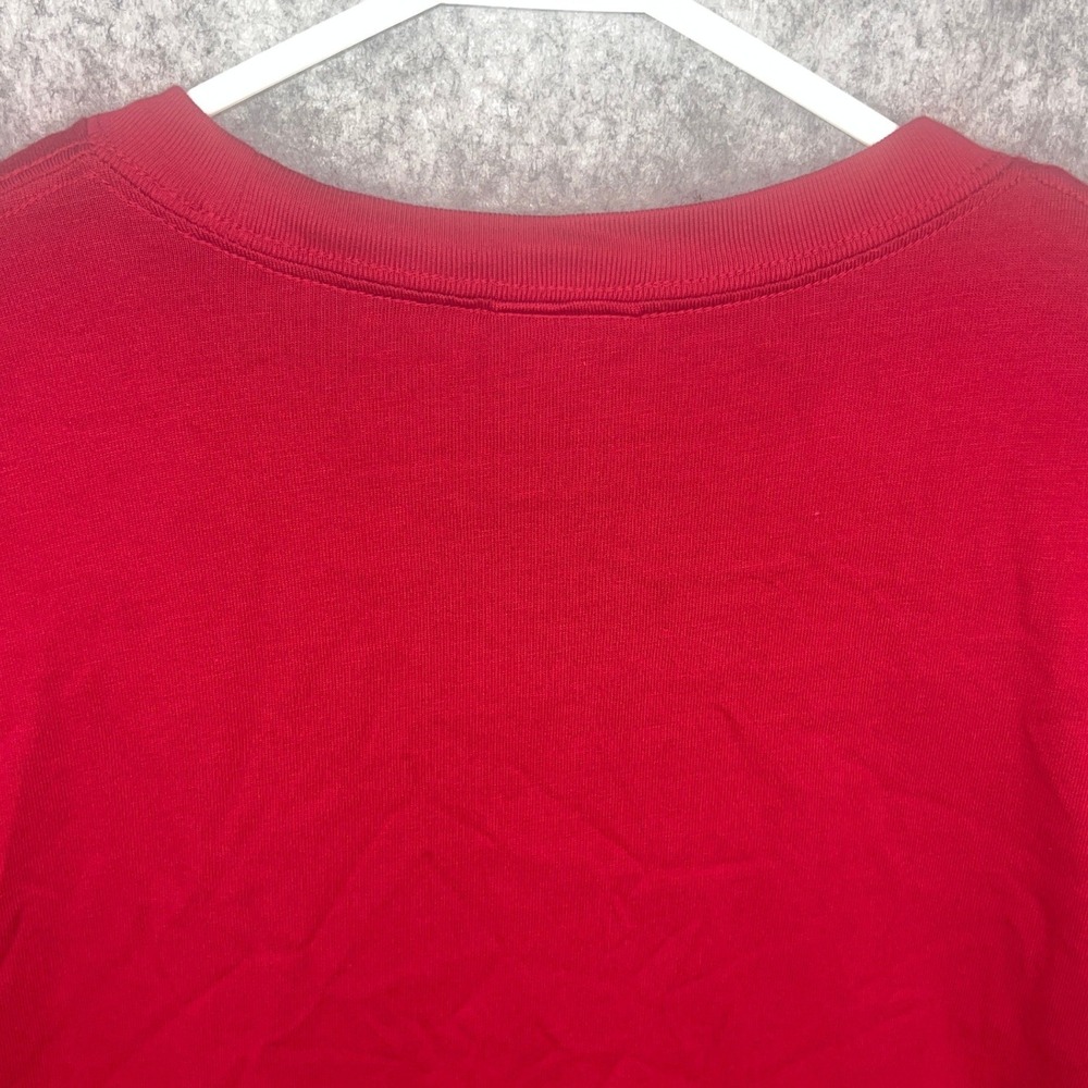 Nike ACG Mens XL Long Sleeve T-Shirt Red Loose Fit Cotton Graphic Logo Tee - Picture 8 of 9